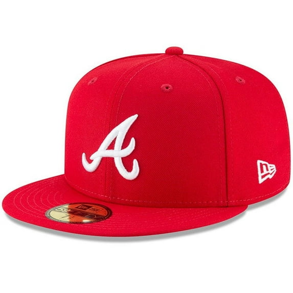 Men's New Era Red Atlanta Braves Fashion Color Basic 59FIFTY Fitted Hat