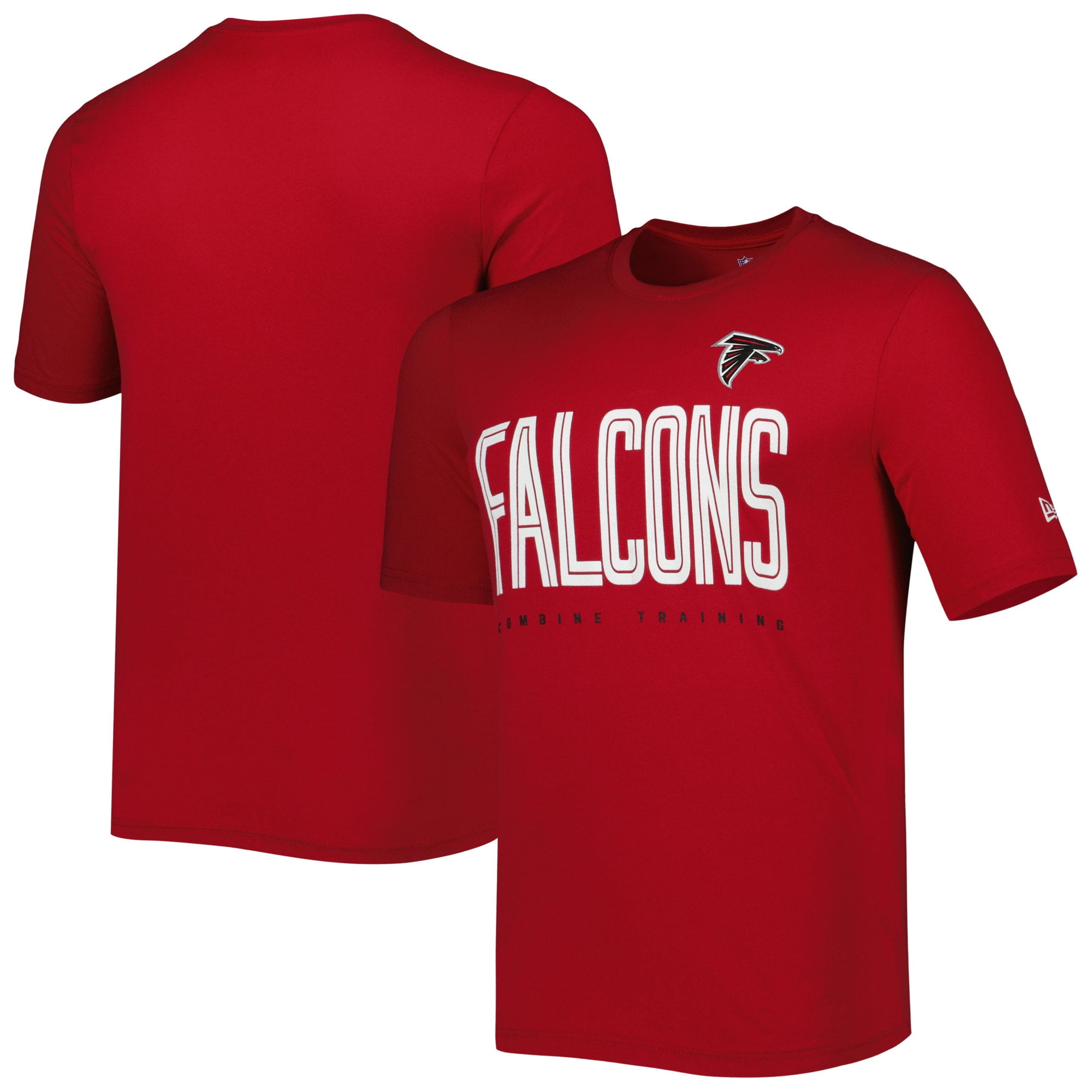 Men's New Era Red Atlanta Falcons Combine Authentic Training Huddle Up ...