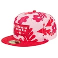 thumbnail image 1 of Men's New Era Red Atlanta Hawks Palm Fronds 2-Tone 59FIFTY Fitted Hat, 1 of 6