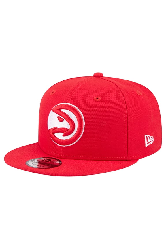 Men's New Era  Red Atlanta Hawks Team 9FIFTY Snapback Hat