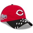 thumbnail image 1 of Men's New Era Red/Black Cincinnati Reds 2025 MLB Speedway Classic 9TWENTY Adjustable Hat, 1 of 5