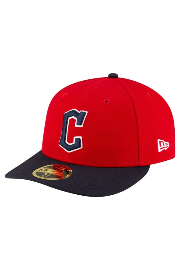 Men's New Era Red/Black Cleveland Guardians Authentic Collection On-Field Low Profile 59FIFTY Fitted Hat