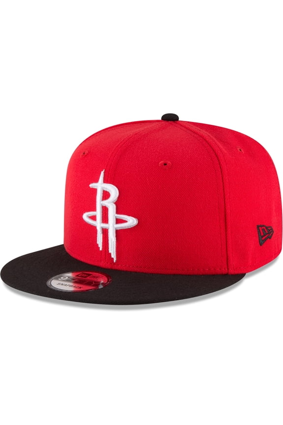 Men's New Era Red/Black Houston Rockets Two-Tone 9FIFTY Adjustable Hat