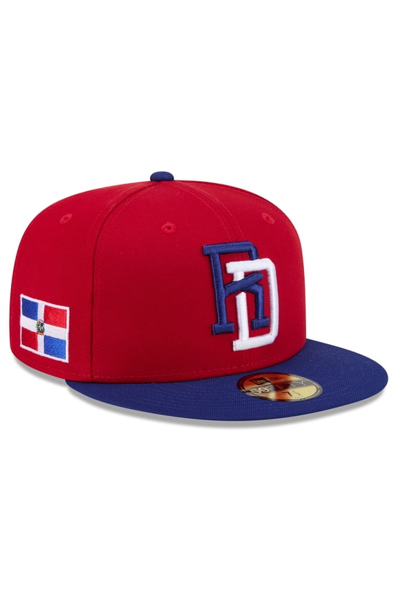 Men's New Era  Red/Blue Dominican Republic Baseball 2026 World Baseball Classic 59FIFTY Fitted Hat