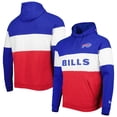 thumbnail image 1 of Men's New Era Red Buffalo Bills Colorblock Current Pullover Hoodie, 1 of 3