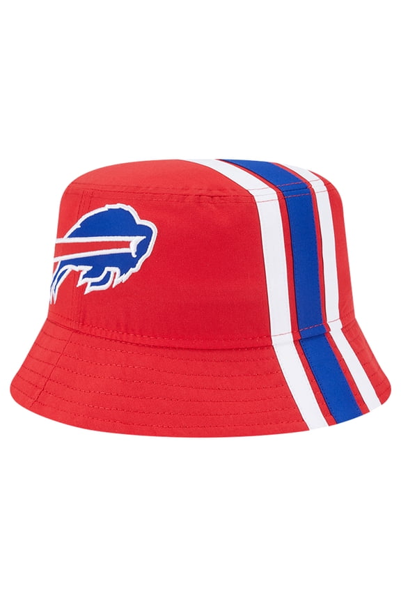 Men's New Era Red Buffalo Bills Helmet Bucket Hat