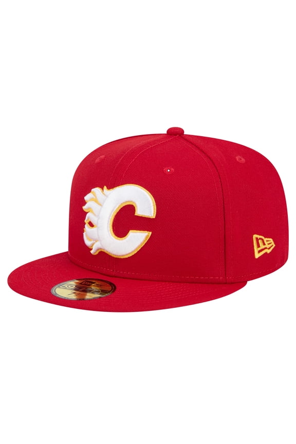 Men's New Era Red Calgary Flames Core 59FIFTY Fitted Hat