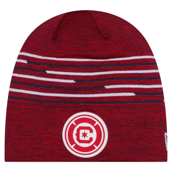 Men's New Era Red Chicago Fire 2026 Kickoff Knit Beanie