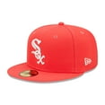 thumbnail image 1 of Men's New Era Red Chicago White Sox Lava Highlighter Logo 59FIFTY Fitted Hat, 1 of 5