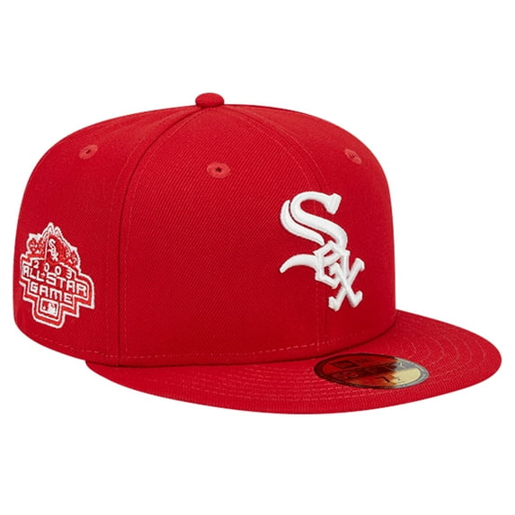 Men's New Era Red Chicago White Sox Logo 59FIFTY Fitted Hat