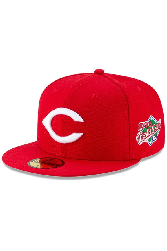 Men's New Era Red Cincinnati Reds 1990 World Series Wool 59FIFTY Fitted Hat