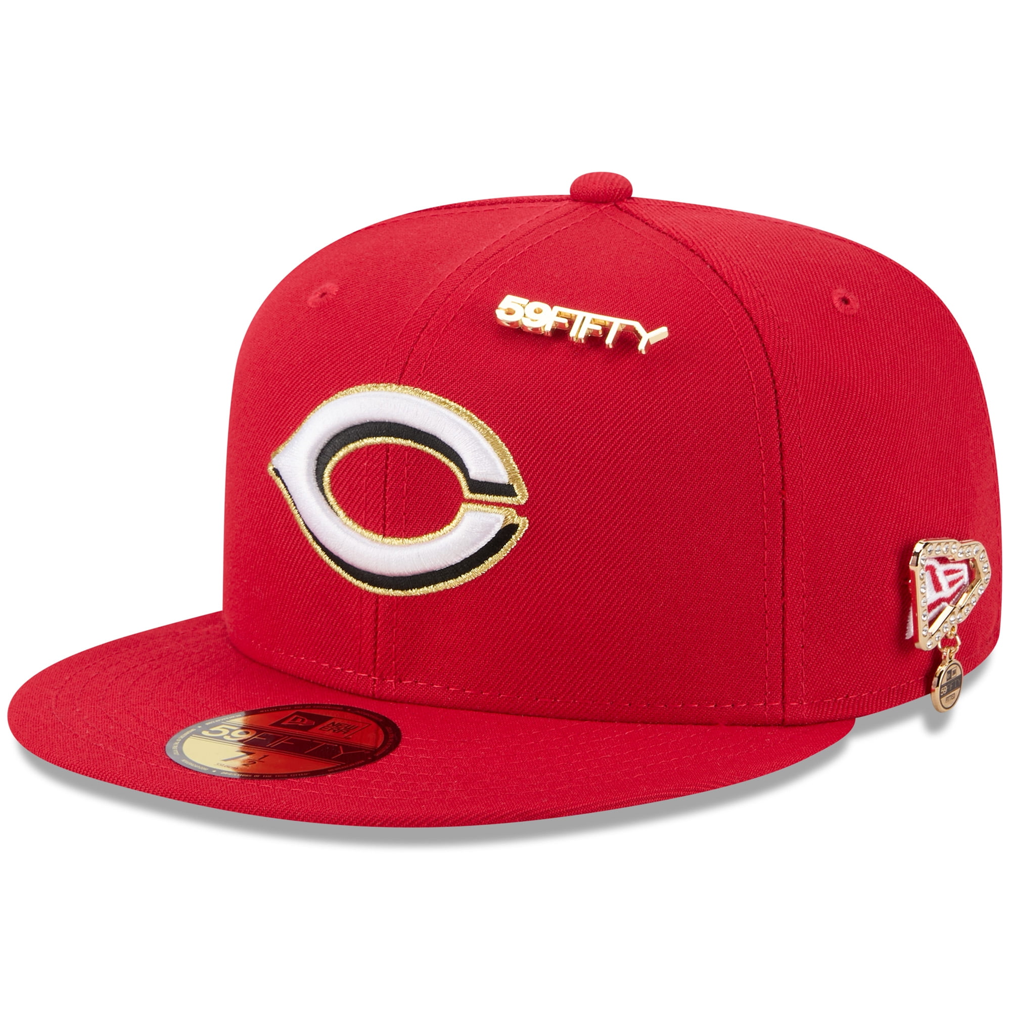 Men's New Era Red Cincinnati Reds 2025 59FIFTY Day 59FIFTY Fitted Hat ...