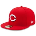 thumbnail image 1 of Men's New Era Red Cincinnati Reds Home Authentic Collection On-Field 59FIFTY Fitted Hat, 1 of 6