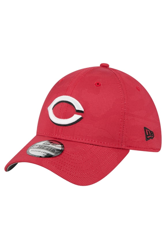 Men's New Era Red Cincinnati Reds Tonal Camo 39THIRTY Flex Hat