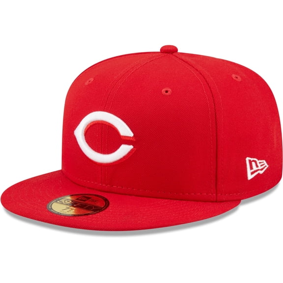 Men's New Era Red Cincinnati Reds White Logo 59FIFTY Fitted Hat