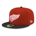 thumbnail image 1 of Men's New Era  Red Detroit Red Wings Core Logo Two-Tone 59FIFTY Fitted Hat, 1 of 4