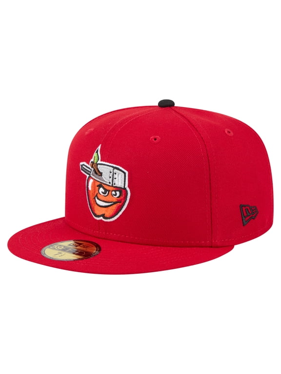 Men's-New Era Red Fort Wayne TinCaps Authentic Collection 59FIFTY Fitted Hat