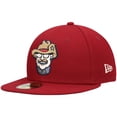 thumbnail image 1 of Men's New Era Red Frisco RoughRiders Authentic Collection Team Alternate 59FIFTY Fitted Hat, 1 of 6