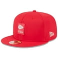 thumbnail image 1 of Men's New Era Red Kansas City Chiefs 2025 Sideline  59FIFTY Fitted Hat, 1 of 5