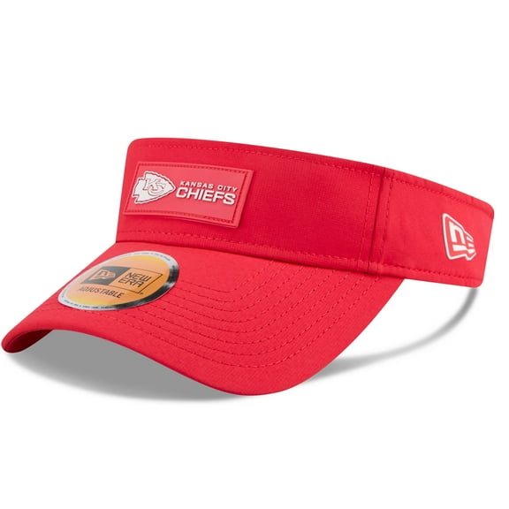 Men's New Era Red Kansas City Chiefs 2025 Sideline Visor