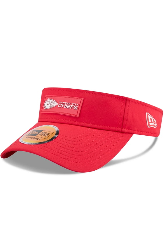 Men's New Era Red Kansas City Chiefs 2025 Sideline Visor