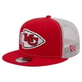 thumbnail image 1 of Men's New Era  Red Kansas City Chiefs Core Team 9FIFTY Trucker Snapback Hat, 1 of 7