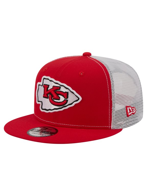 Men's New Era Red Kansas City Chiefs Core Team 9FIFTY Trucker Snapback Hat