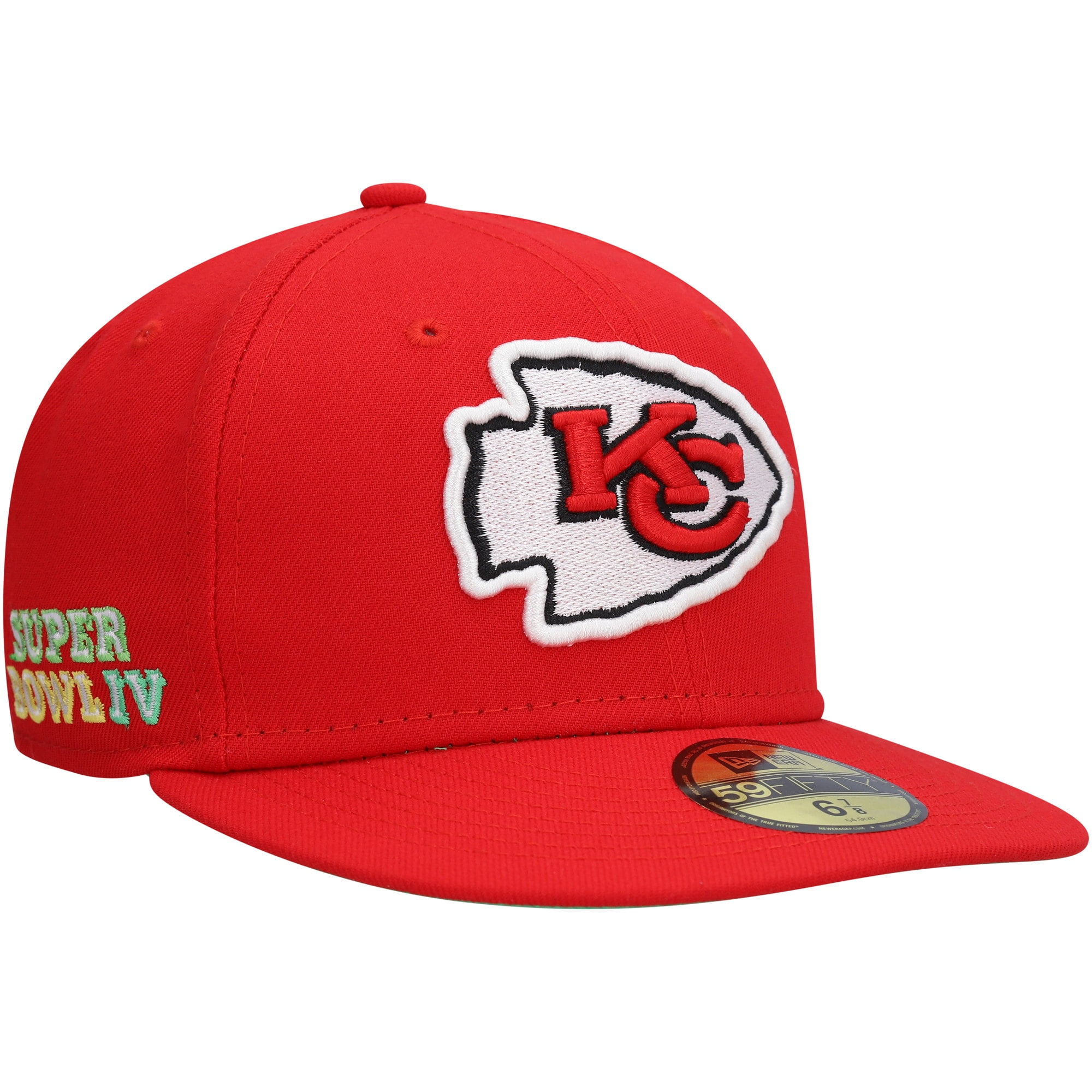 Men's New Era Red Kansas City Chiefs Super Bowl LVII Champions Aztec Side Patch 59FIFTY Fitted Hat