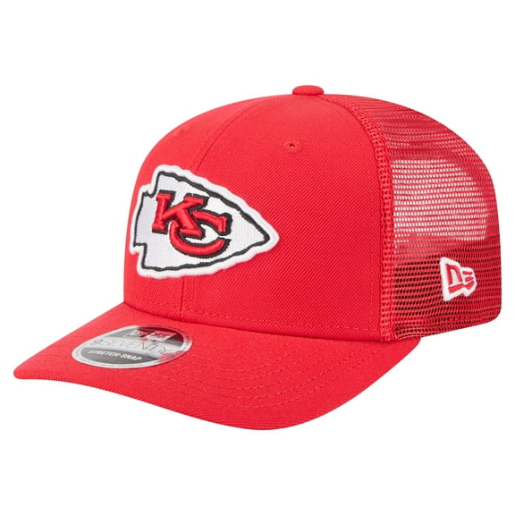 Men's New Era Red Kansas City Chiefs Team Collection 9SEVENTY Stretch-Snap Adjustable Hat