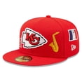 thumbnail image 1 of Men's New Era Red Kansas City Chiefs Team Local 59FIFTY Fitted Hat, 1 of 6