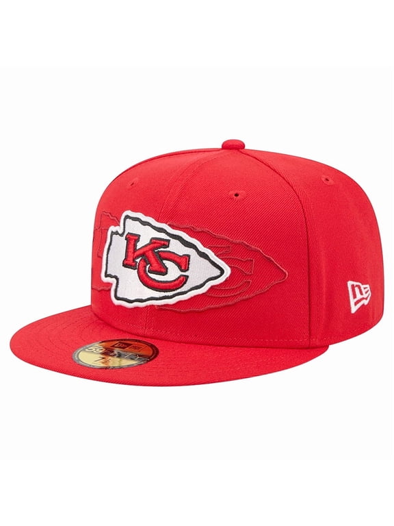 Men's New Era Red Kansas City Chiefs Tri-Hit 59FIFTY Fitted Hat
