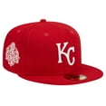 thumbnail image 1 of Men's New Era Red Kansas City Royals Logo 59FIFTY Fitted Hat, 1 of 6