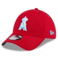 thumbnail image 1 of Men's New Era Red Los Angeles Angels 2024 Father's Day 39THIRTY Flex Hat, 1 of 6
