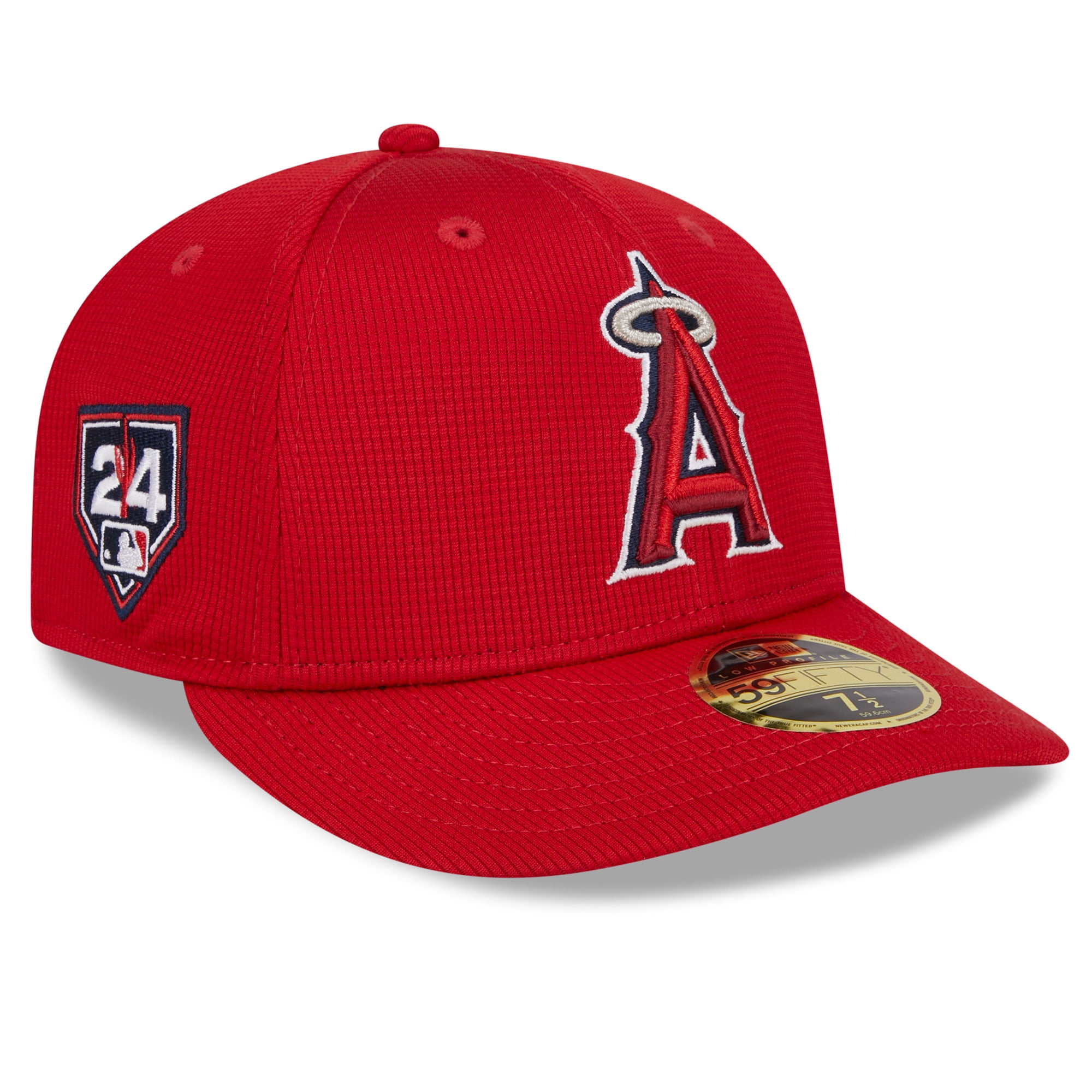 Men's New Era Red Los Angeles Angels 2024 Spring Training Low Profile