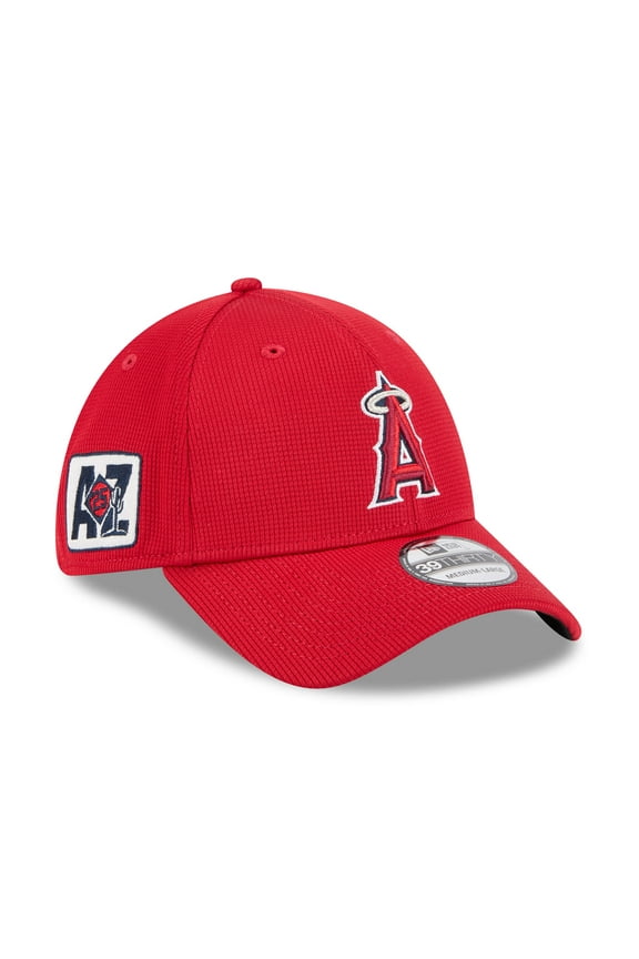 Men's New Era Red Los Angeles Angels 2025 Spring Training 39THIRTY Flex Hat