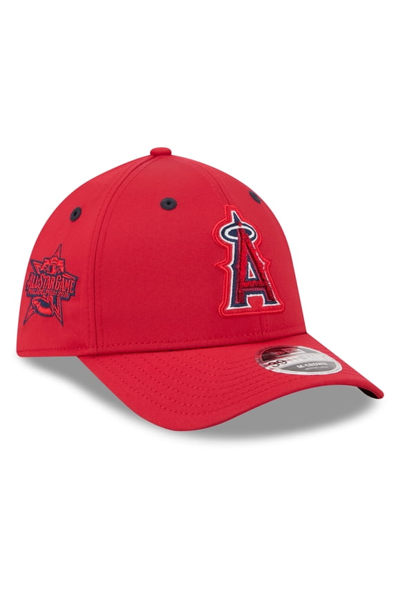 Men's New Era Red Los Angeles Angels 2026 MLB All-Star Game Workout 39THIRTY M-Crown Flex Hat