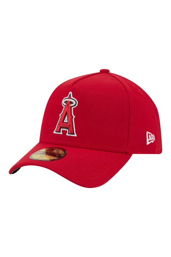 Men's New Era Red Los Angeles Angels A-Frame 59FORTY Fitted Hat