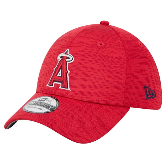 Men's New Era Red Los Angeles Angels Tech 39THIRTY Flex Hat