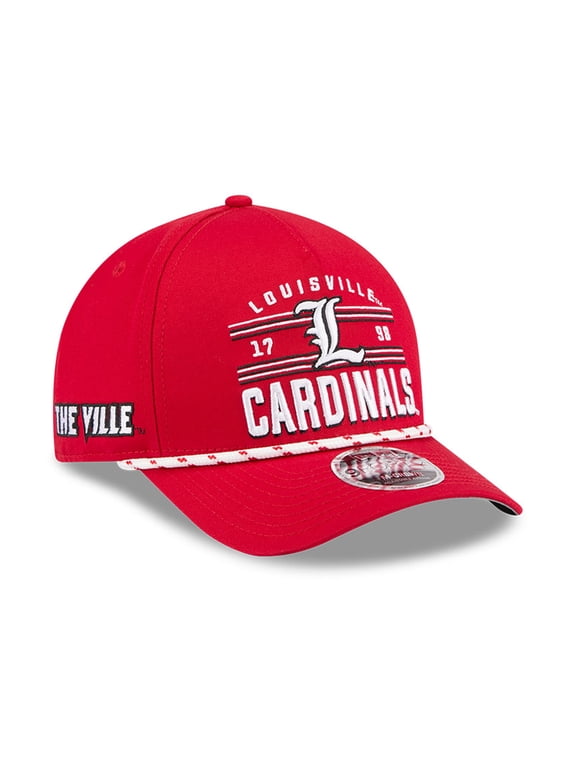 Men's New Era Red Louisville Cardinals Historic March Madness 9FORTY M-Crown Adjustable Hat