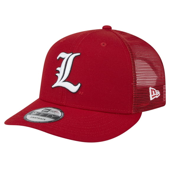 Men's New Era Red Louisville Cardinals Trucker 9FIFTY Snapback Hat