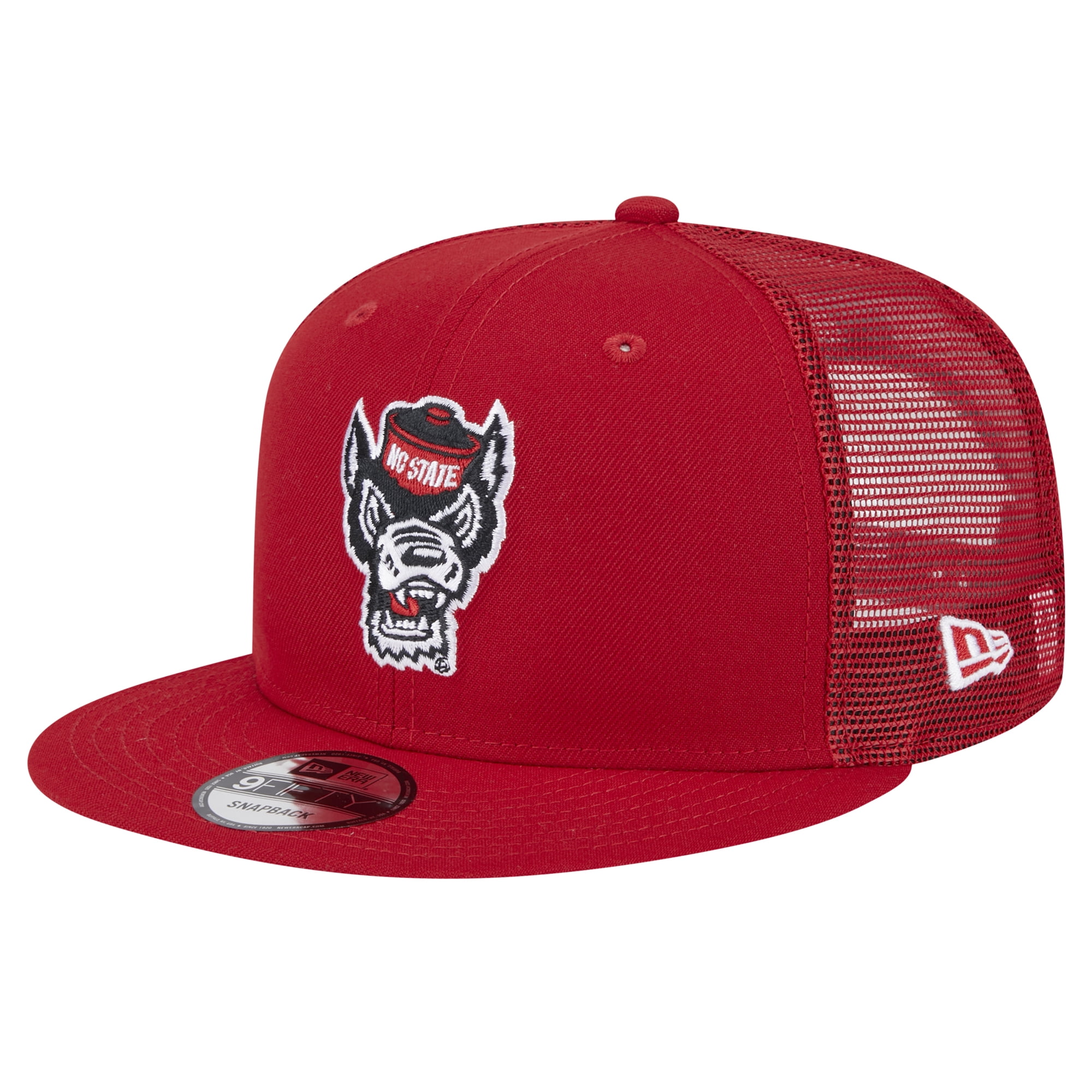 Men's New Era Red NC State Wolfpack Trucker 9FIFTY Snapback Hat ...