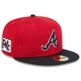 thumbnail image 1 of Men's New Era  Red/Navy Atlanta Braves 2025 Spring Training 59FIFTY Fitted Hat, 1 of 6