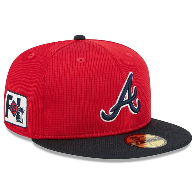 Men's New Era  Red/Navy Atlanta Braves 2025 Spring Training 59FIFTY Fitted Hat