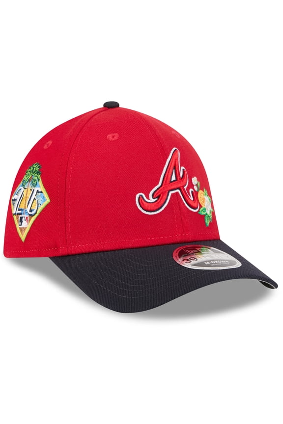 Men's New Era Red/Navy Atlanta Braves 2026 Spring Training M-Crown 39THIRTY Flex Hat