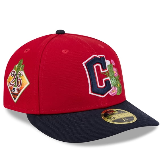 Men's New Era Red/Navy Cleveland Guardians 2026 Spring Training Low Profile 59FIFTY Fitted Hat
