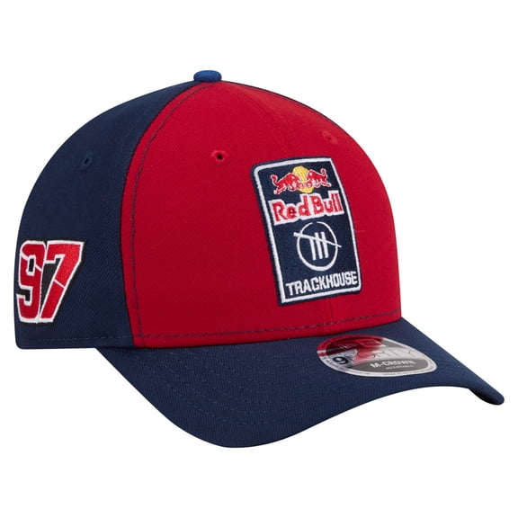 Men's New Era Red/Navy Shane van Gisbergen Trackhouse Driver Number Side Patch 9FORTY M-Crown Adjustable Hat