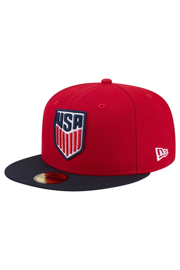 Men's New Era Red/Navy USMNT 59FIFTY Fitted Hat