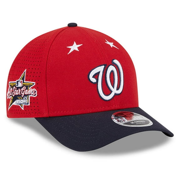 Men's New Era Red/Navy  Washington Nationals 2025 MLB All-Star Game 9FORTY M-Crown Adjustable Hat