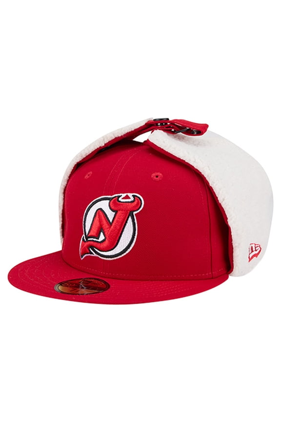 Men's New Era  Red New Jersey Devils Injection Dog Ear Classic Fitted Hat