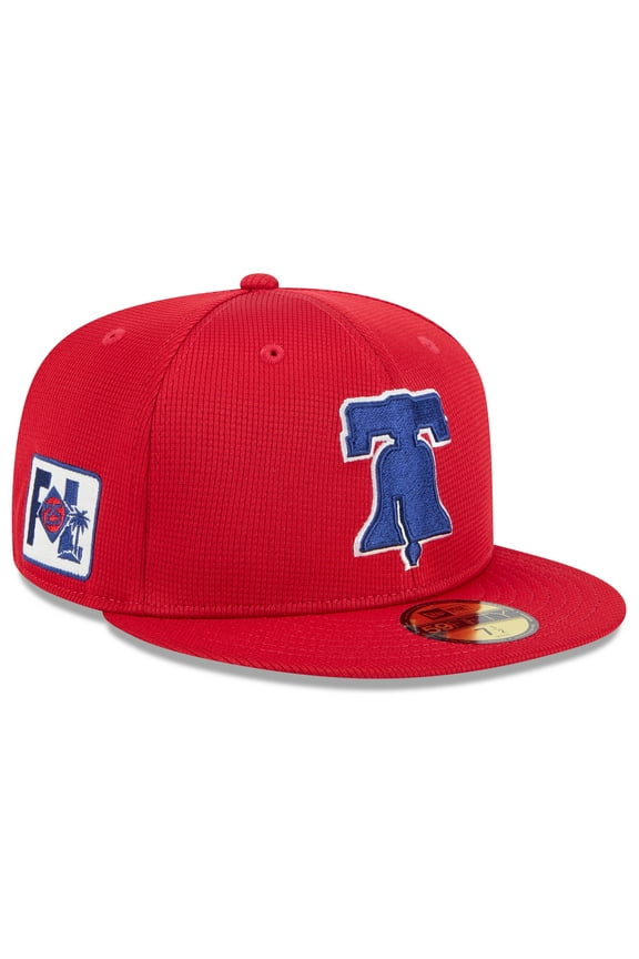 Men's New Era Red Philadelphia Phillies 2025 Spring Training 59FIFTY Fitted Hat